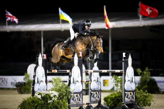 McKayla Langmeier & Jiselle NS won the $30,000 Zen Elite Equestrian Center Grand Prix during ESP Holiday II at Wellington International. Photo © Cassidy Klein