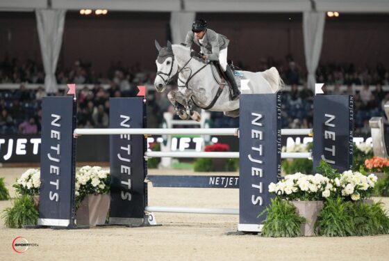 Christian Kukuk & Checker 47, winners of the NetJets CSI4* Grand Prix. Photo ©Sportfot