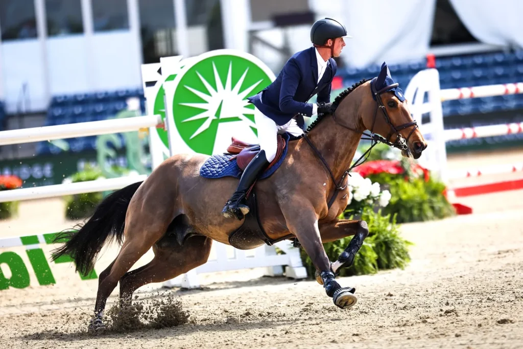 Ben Maher & Enjue de Grisien. Photo © Sportfot