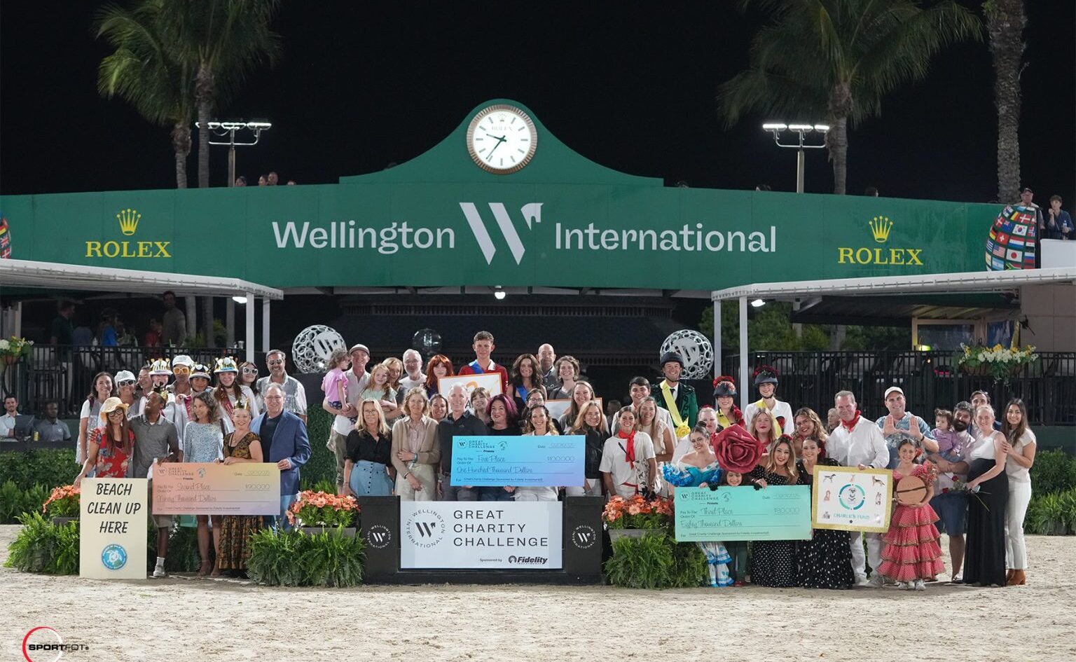 Top three organizations with their teams: Arc of Palm Beach County, Friends of Palm Beach, Inc. and Charlie's Fund. Photo ©Sportfot